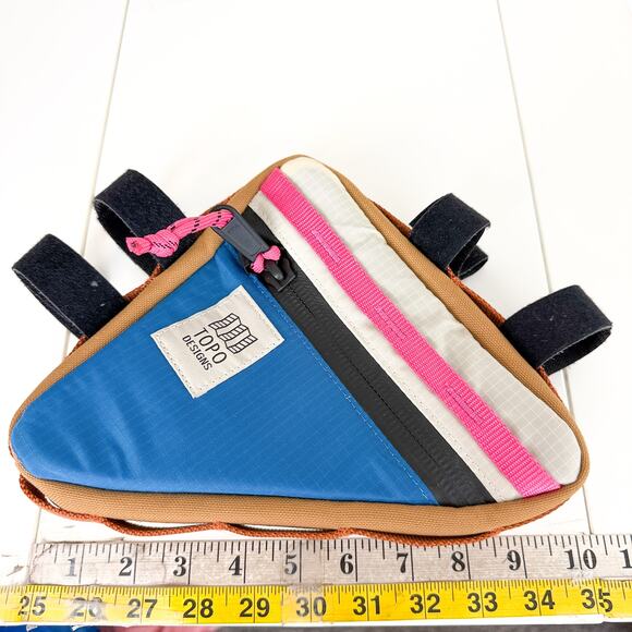 Topo Designs Frame Bike Bag Blue Pink Unisex - Picture 7 of 8